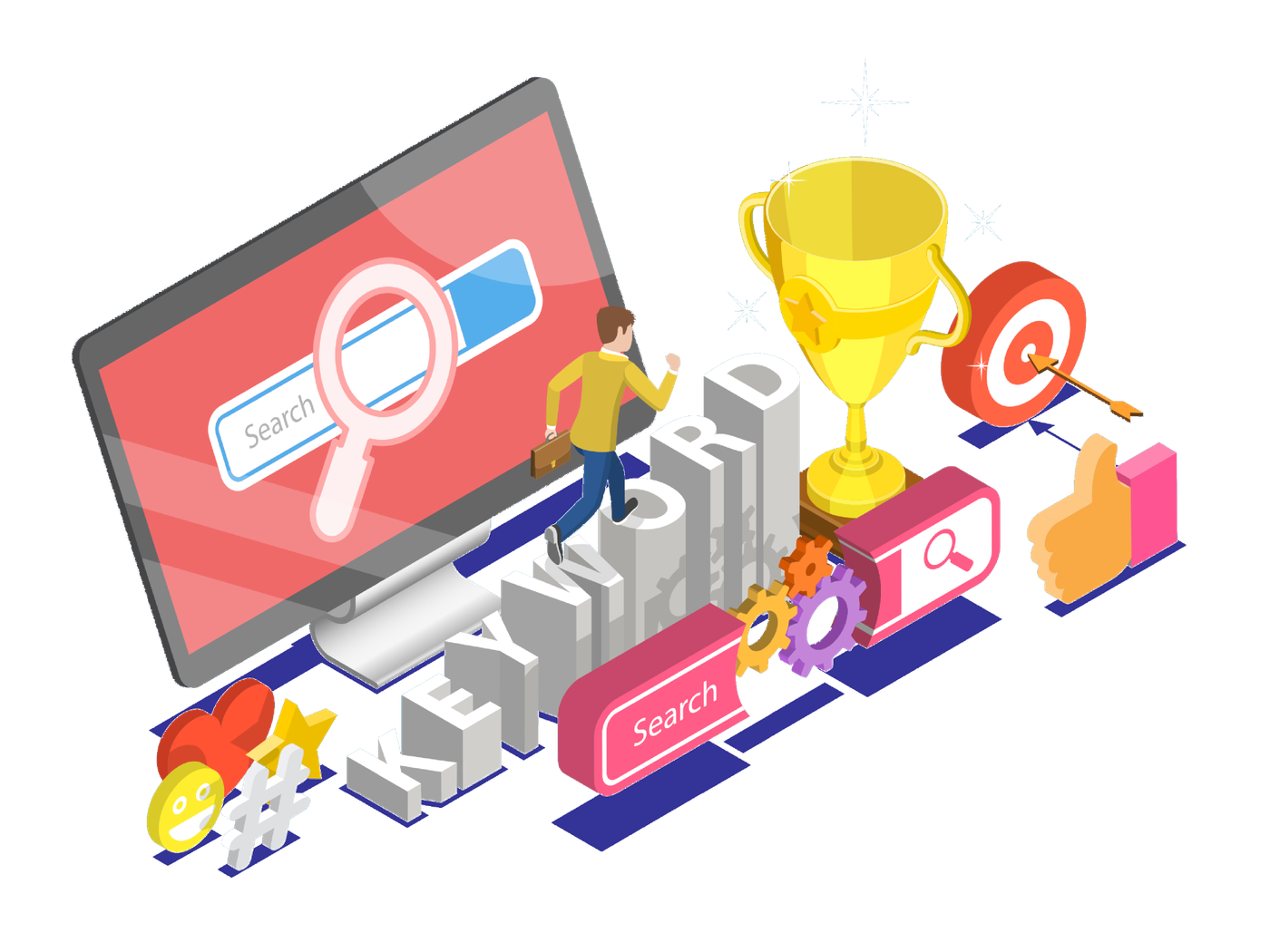Keyword research naar belangrijke zoekwoorden of termen voor de website